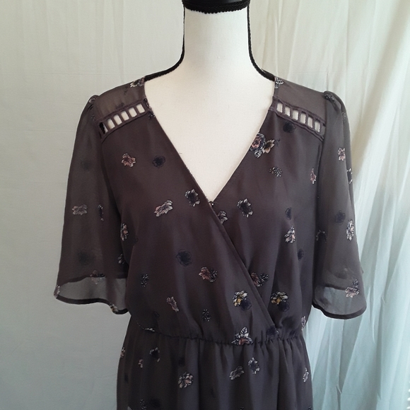 Xhileration Boho Floral Chiffon Maxi Dress - Picture 2 of 8